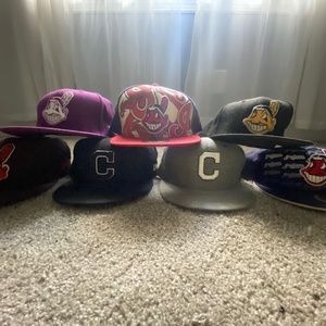 Lot of Cleveland Indians Hats